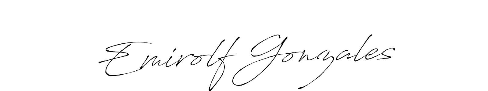 Similarly Antro_Vectra is the best handwritten signature design. Signature creator online .You can use it as an online autograph creator for name Emirolf Gonzales. Emirolf Gonzales signature style 6 images and pictures png