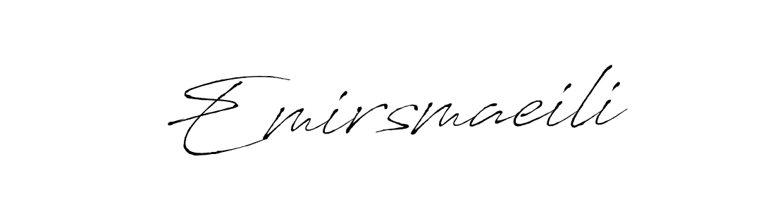 Make a short Emirsmaeili signature style. Manage your documents anywhere anytime using Antro_Vectra. Create and add eSignatures, submit forms, share and send files easily. Emirsmaeili signature style 6 images and pictures png