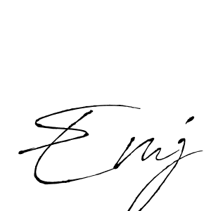 Create a beautiful signature design for name Emj. With this signature (Antro_Vectra) fonts, you can make a handwritten signature for free. Emj signature style 6 images and pictures png