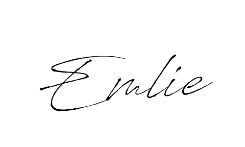 Also You can easily find your signature by using the search form. We will create Emlie name handwritten signature images for you free of cost using Antro_Vectra sign style. Emlie signature style 6 images and pictures png