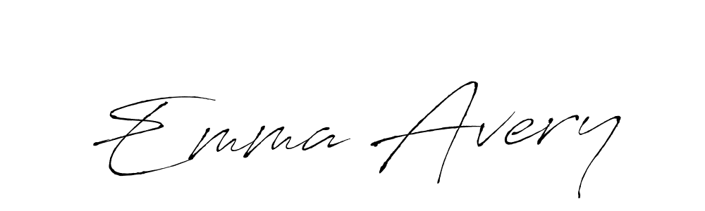 Emma Avery stylish signature style. Best Handwritten Sign (Antro_Vectra) for my name. Handwritten Signature Collection Ideas for my name Emma Avery. Emma Avery signature style 6 images and pictures png