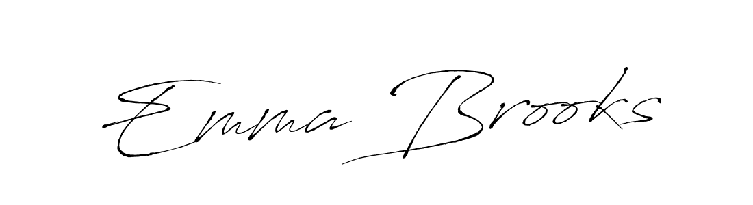 Design your own signature with our free online signature maker. With this signature software, you can create a handwritten (Antro_Vectra) signature for name Emma Brooks. Emma Brooks signature style 6 images and pictures png