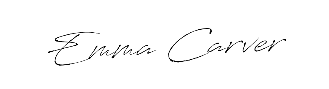 Create a beautiful signature design for name Emma Carver. With this signature (Antro_Vectra) fonts, you can make a handwritten signature for free. Emma Carver signature style 6 images and pictures png