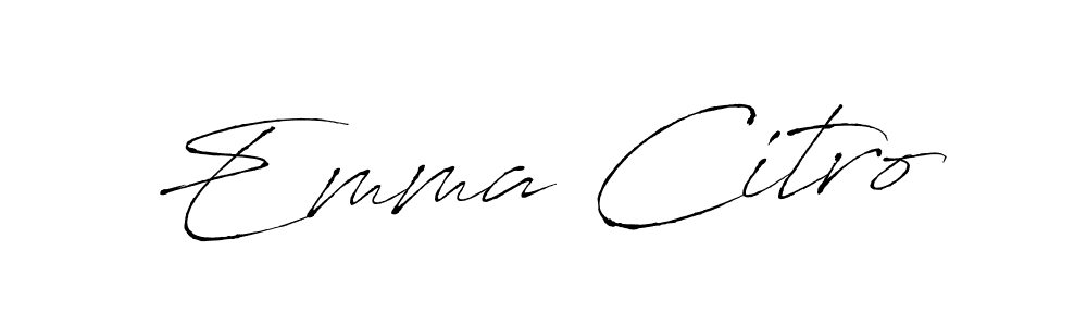 Make a beautiful signature design for name Emma Citro. With this signature (Antro_Vectra) style, you can create a handwritten signature for free. Emma Citro signature style 6 images and pictures png