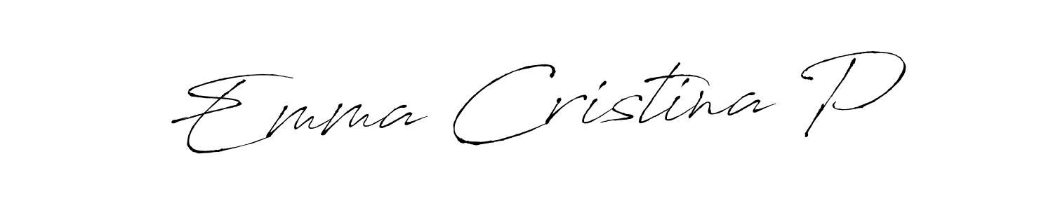 Once you've used our free online signature maker to create your best signature Antro_Vectra style, it's time to enjoy all of the benefits that Emma Cristina P name signing documents. Emma Cristina P signature style 6 images and pictures png