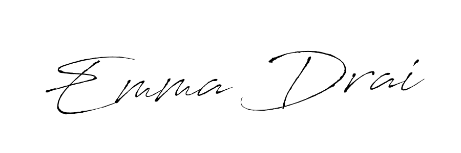 How to make Emma Drai signature? Antro_Vectra is a professional autograph style. Create handwritten signature for Emma Drai name. Emma Drai signature style 6 images and pictures png