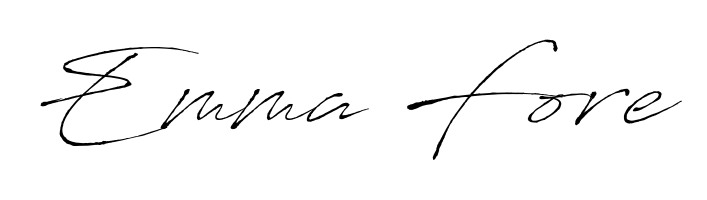Emma Fore stylish signature style. Best Handwritten Sign (Antro_Vectra) for my name. Handwritten Signature Collection Ideas for my name Emma Fore. Emma Fore signature style 6 images and pictures png