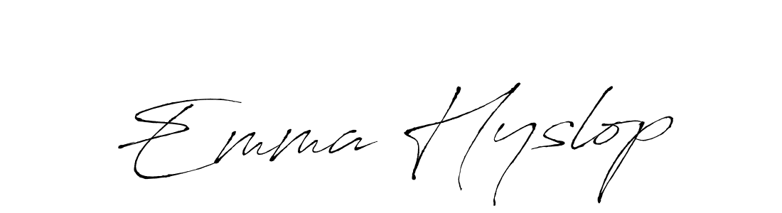 This is the best signature style for the Emma Hyslop name. Also you like these signature font (Antro_Vectra). Mix name signature. Emma Hyslop signature style 6 images and pictures png