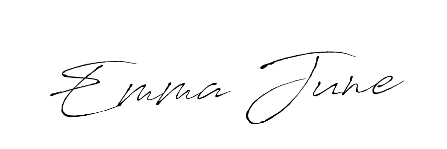 Make a beautiful signature design for name Emma June. With this signature (Antro_Vectra) style, you can create a handwritten signature for free. Emma June signature style 6 images and pictures png