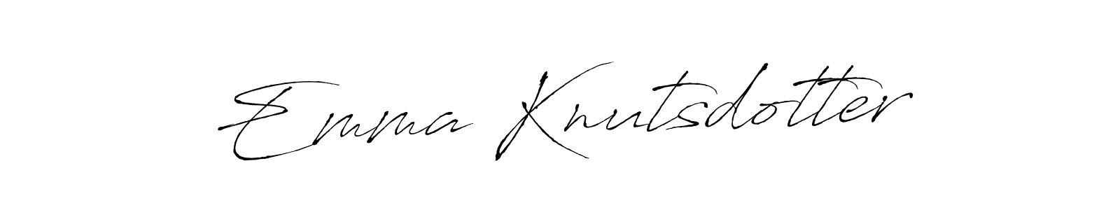 Antro_Vectra is a professional signature style that is perfect for those who want to add a touch of class to their signature. It is also a great choice for those who want to make their signature more unique. Get Emma Knutsdotter name to fancy signature for free. Emma Knutsdotter signature style 6 images and pictures png