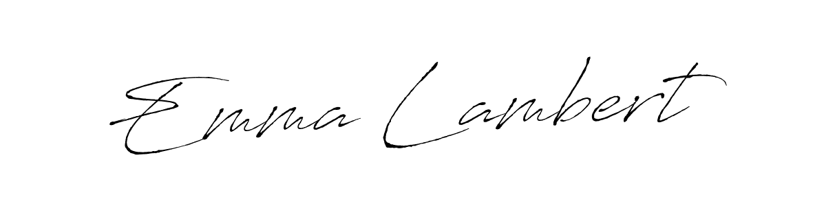Make a beautiful signature design for name Emma Lambert. With this signature (Antro_Vectra) style, you can create a handwritten signature for free. Emma Lambert signature style 6 images and pictures png