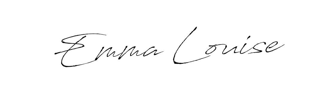 Emma Louise stylish signature style. Best Handwritten Sign (Antro_Vectra) for my name. Handwritten Signature Collection Ideas for my name Emma Louise. Emma Louise signature style 6 images and pictures png