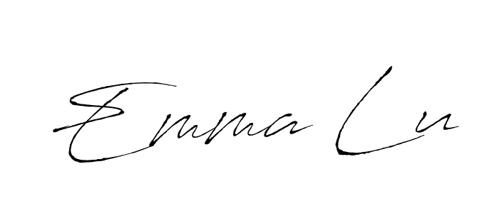 The best way (Antro_Vectra) to make a short signature is to pick only two or three words in your name. The name Emma Lu include a total of six letters. For converting this name. Emma Lu signature style 6 images and pictures png