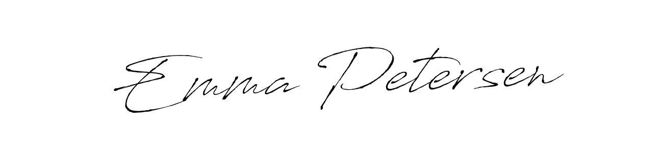 Design your own signature with our free online signature maker. With this signature software, you can create a handwritten (Antro_Vectra) signature for name Emma Petersen. Emma Petersen signature style 6 images and pictures png