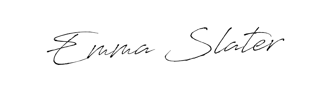 Make a beautiful signature design for name Emma Slater. With this signature (Antro_Vectra) style, you can create a handwritten signature for free. Emma Slater signature style 6 images and pictures png