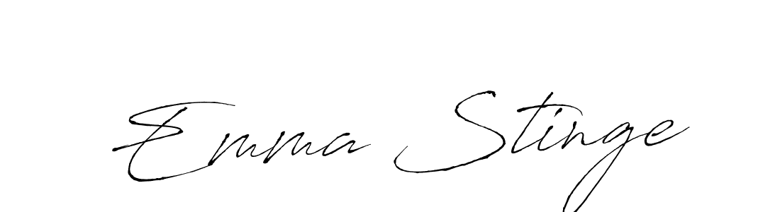 if you are searching for the best signature style for your name Emma Stinge. so please give up your signature search. here we have designed multiple signature styles  using Antro_Vectra. Emma Stinge signature style 6 images and pictures png