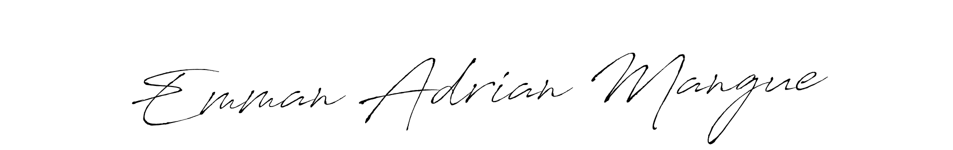 You should practise on your own different ways (Antro_Vectra) to write your name (Emman Adrian Mangue) in signature. don't let someone else do it for you. Emman Adrian Mangue signature style 6 images and pictures png