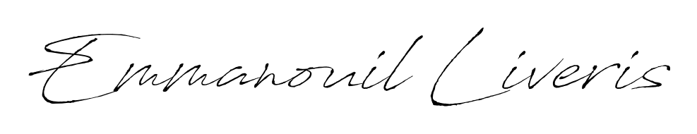 Get inspired by this graceful Antro_Vectra signature style for name Emmanouil Liveris. Smooth loops and balanced proportions for everyday use. Emmanouil Liveris signature style 6 images and pictures png