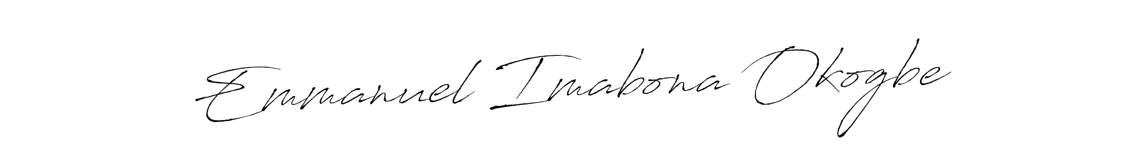 This is the best signature style for the Emmanuel Imabona Okogbe name. Also you like these signature font (Antro_Vectra). Mix name signature. Emmanuel Imabona Okogbe signature style 6 images and pictures png