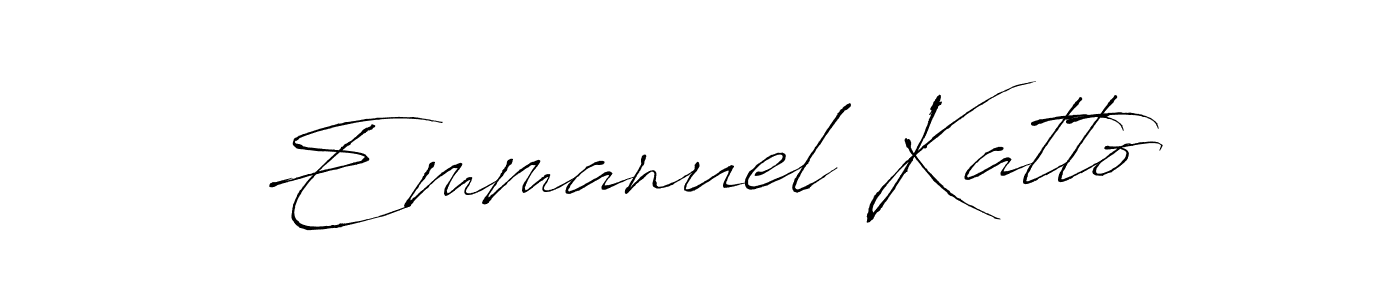 How to make Emmanuel Katto signature? Antro_Vectra is a professional autograph style. Create handwritten signature for Emmanuel Katto name. Emmanuel Katto signature style 6 images and pictures png
