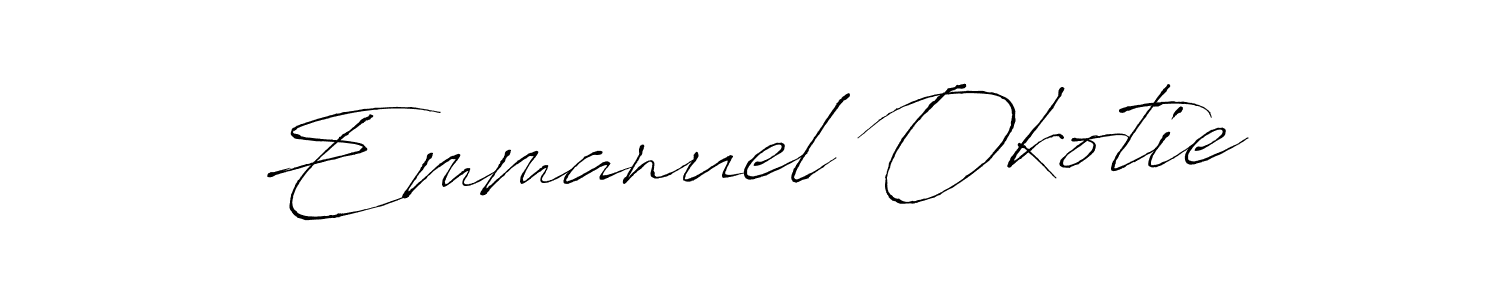 Also we have Emmanuel Okotie name is the best signature style. Create professional handwritten signature collection using Antro_Vectra autograph style. Emmanuel Okotie signature style 6 images and pictures png