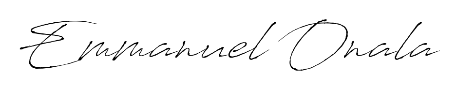 Create an unforgettable impression when signing with Emmanuel Onala name styled in Antro_Vectra typography. 100% free online generator. Emmanuel Onala signature style 6 images and pictures png