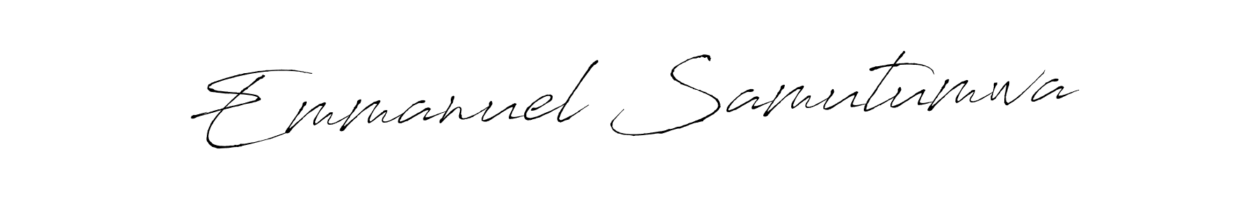 Create a beautiful signature design for name Emmanuel Samutumwa. With this signature (Antro_Vectra) fonts, you can make a handwritten signature for free. Emmanuel Samutumwa signature style 6 images and pictures png