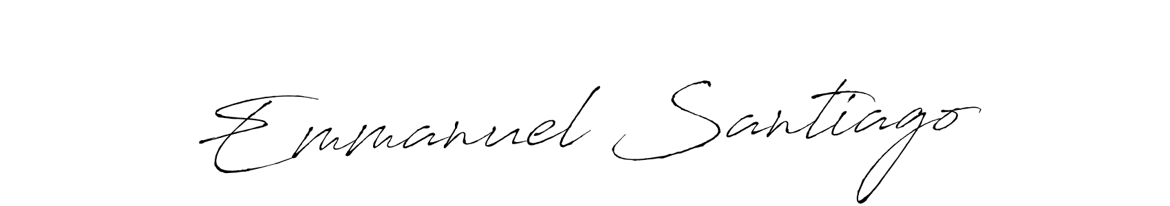 Use a signature maker to create a handwritten signature online. With this signature software, you can design (Antro_Vectra) your own signature for name Emmanuel Santiago. Emmanuel Santiago signature style 6 images and pictures png