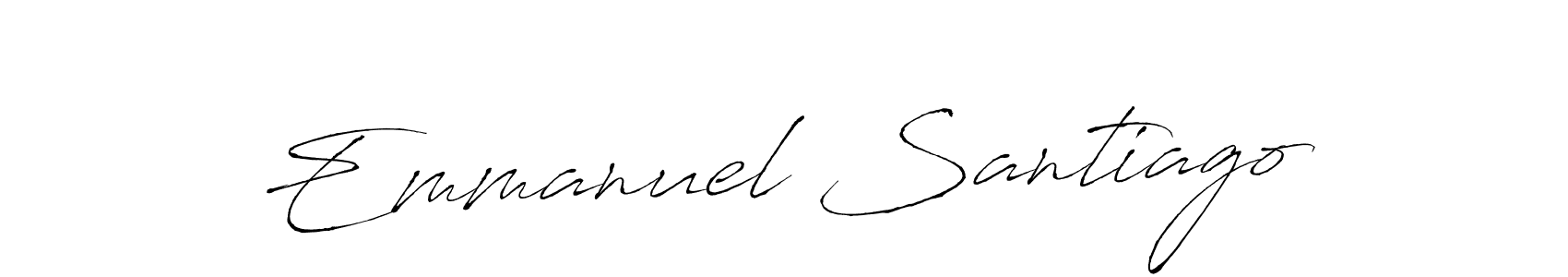 You should practise on your own different ways (Antro_Vectra) to write your name (Emmanuel Santiago) in signature. don't let someone else do it for you. Emmanuel Santiago signature style 6 images and pictures png