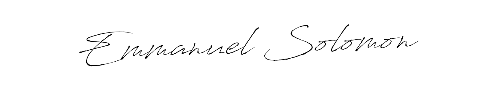 Emmanuel Solomon stylish signature style. Best Handwritten Sign (Antro_Vectra) for my name. Handwritten Signature Collection Ideas for my name Emmanuel Solomon. Emmanuel Solomon signature style 6 images and pictures png
