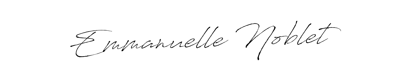 Emmanuelle Noblet stylish signature style. Best Handwritten Sign (Antro_Vectra) for my name. Handwritten Signature Collection Ideas for my name Emmanuelle Noblet. Emmanuelle Noblet signature style 6 images and pictures png