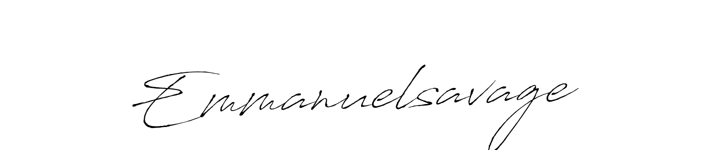 Design your own signature with our free online signature maker. With this signature software, you can create a handwritten (Antro_Vectra) signature for name Emmanuelsavage. Emmanuelsavage signature style 6 images and pictures png