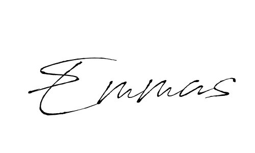 The best way (Antro_Vectra) to make a short signature is to pick only two or three words in your name. The name Emmas include a total of six letters. For converting this name. Emmas signature style 6 images and pictures png