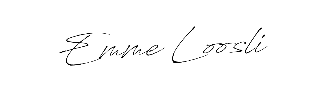Make a beautiful signature design for name Emme Loosli. Use this online signature maker to create a handwritten signature for free. Emme Loosli signature style 6 images and pictures png