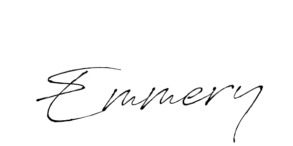 Create a beautiful signature design for name Emmery. With this signature (Antro_Vectra) fonts, you can make a handwritten signature for free. Emmery signature style 6 images and pictures png