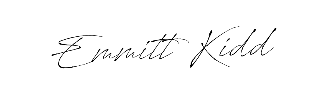 Emmitt Kidd stylish signature style. Best Handwritten Sign (Antro_Vectra) for my name. Handwritten Signature Collection Ideas for my name Emmitt Kidd. Emmitt Kidd signature style 6 images and pictures png