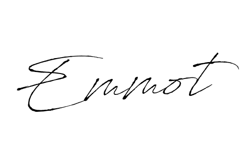 Use a signature maker to create a handwritten signature online. With this signature software, you can design (Antro_Vectra) your own signature for name Emmot. Emmot signature style 6 images and pictures png