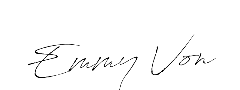 You should practise on your own different ways (Antro_Vectra) to write your name (Emmy Von) in signature. don't let someone else do it for you. Emmy Von signature style 6 images and pictures png