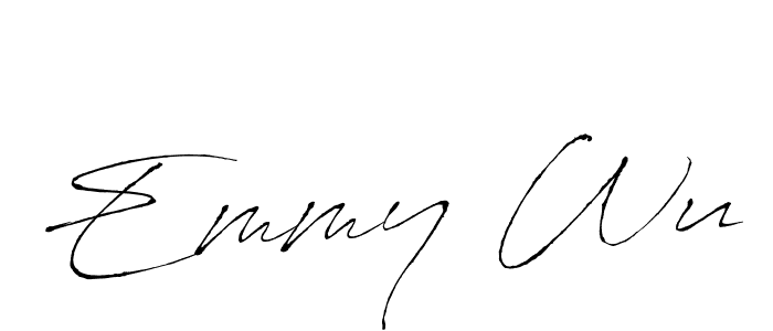 Create a beautiful signature design for name Emmy Wu. With this signature (Antro_Vectra) fonts, you can make a handwritten signature for free. Emmy Wu signature style 6 images and pictures png