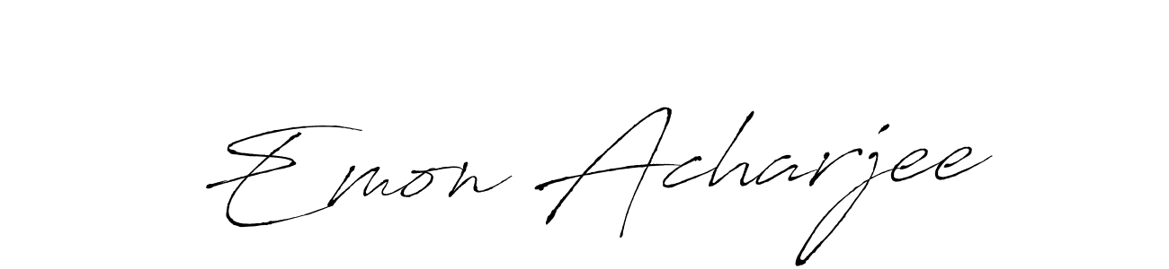It looks lik you need a new signature style for name Emon Acharjee. Design unique handwritten (Antro_Vectra) signature with our free signature maker in just a few clicks. Emon Acharjee signature style 6 images and pictures png