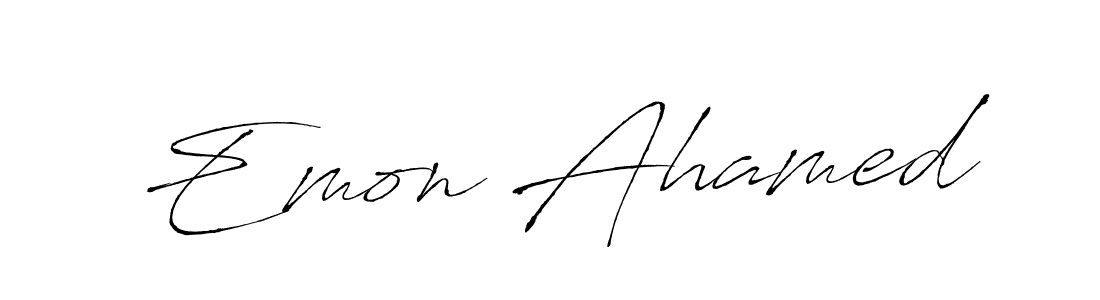 Also You can easily find your signature by using the search form. We will create Emon Ahamed name handwritten signature images for you free of cost using Antro_Vectra sign style. Emon Ahamed signature style 6 images and pictures png