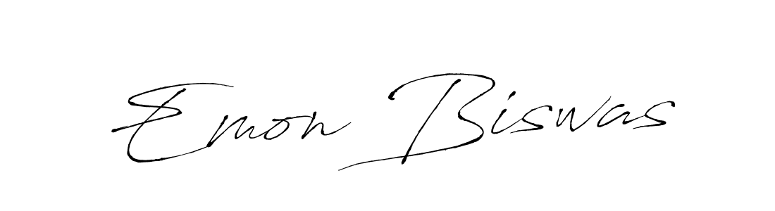 Also we have Emon Biswas name is the best signature style. Create professional handwritten signature collection using Antro_Vectra autograph style. Emon Biswas signature style 6 images and pictures png