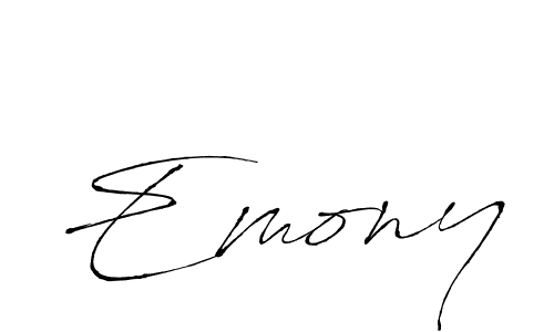How to make Emony name signature. Use Antro_Vectra style for creating short signs online. This is the latest handwritten sign. Emony signature style 6 images and pictures png