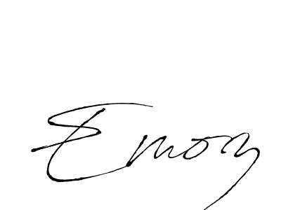 Similarly Antro_Vectra is the best handwritten signature design. Signature creator online .You can use it as an online autograph creator for name Emoz. Emoz signature style 6 images and pictures png