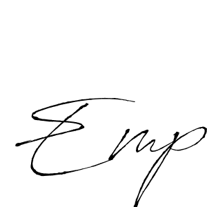 Emp stylish signature style. Best Handwritten Sign (Antro_Vectra) for my name. Handwritten Signature Collection Ideas for my name Emp. Emp signature style 6 images and pictures png