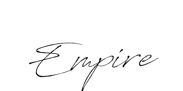 Design your own signature with our free online signature maker. With this signature software, you can create a handwritten (Antro_Vectra) signature for name Empire. Empire signature style 6 images and pictures png