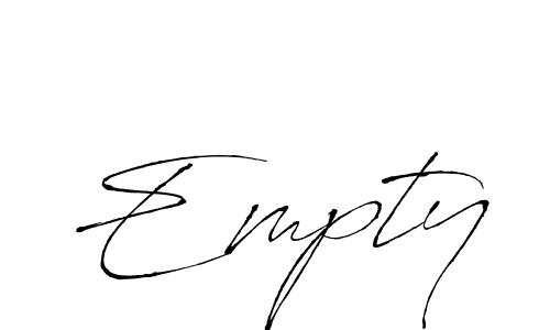 How to Draw Empty signature style? Antro_Vectra is a latest design signature styles for name Empty. Empty signature style 6 images and pictures png