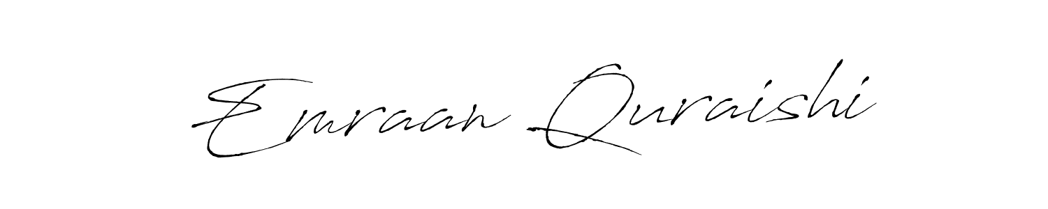 Similarly Antro_Vectra is the best handwritten signature design. Signature creator online .You can use it as an online autograph creator for name Emraan Quraishi. Emraan Quraishi signature style 6 images and pictures png