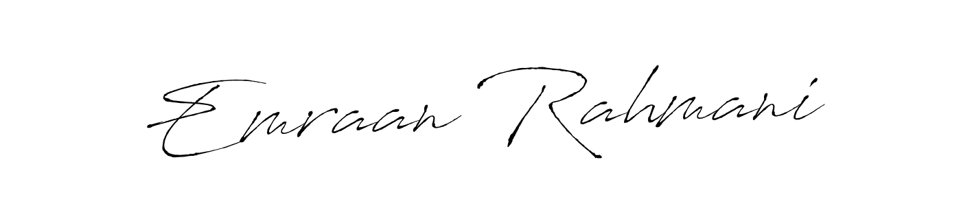 Also we have Emraan Rahmani name is the best signature style. Create professional handwritten signature collection using Antro_Vectra autograph style. Emraan Rahmani signature style 6 images and pictures png