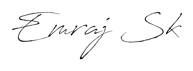Similarly Antro_Vectra is the best handwritten signature design. Signature creator online. You can use it as an online autograph creator for name Emraj Sk. Emraj Sk signature style 6 images and pictures png